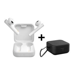 Fone de Ouvido Bluetooth Mi True Wireless Earphones 2 Basic + Capa Protetora de Silicone com Mosquetão de Brinde