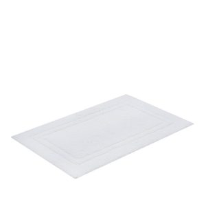Tapete Antiderrapante Buddemeyer Elegance 100% Algodão 50cm x 80cm - Branco