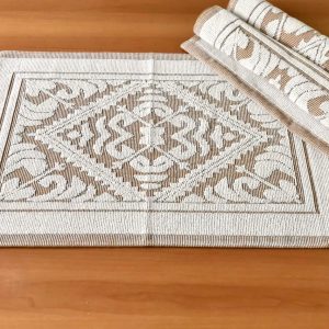 Tapete / Passadeira de Algodão Comfort 50cm x 1,40m (+Cores) - Marrom Claro