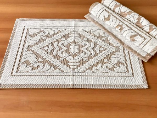 Tapete / Passadeira de Algodão Comfort 50cm x 1,40m (+Cores) - Marrom Claro