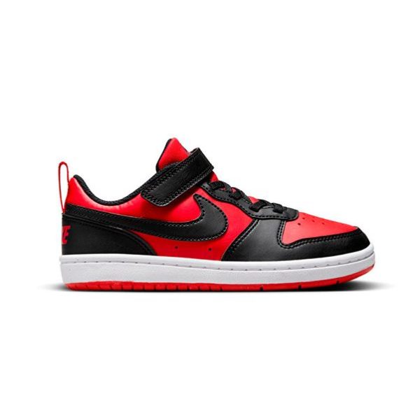 Tênis Infantil Nike Court Borough Low Vermelho e Preto